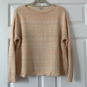 Madewell peach knitted sweater small